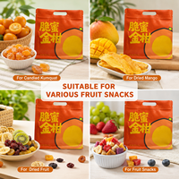 Sachet d'emballage alimentaire personnalisé imprimé avec poignée et fermeture éclair pour noix, fruits secs et autres aliments