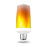 Ampoule LED à effet de feu G4 0.5W, lumière en forme de flamme vacillante, feu naturel, pour noël, 12V, 1700K