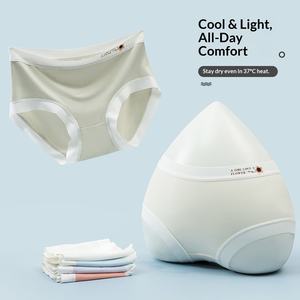 Ropa Interior Femenina Ultrafina de Seda de Hielo, Sin Costuras, Transpirable, Antibacteriana, con Bolsa 3D para la Cadera, Color Nude - Product Image 2