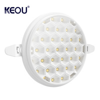 Bomlook — panneau lumineux à led 18w, intensité variable, sans cadre, lampe ronde, nouveau design