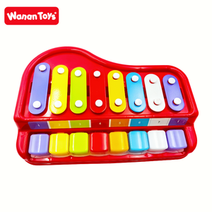 Usine directe <span class=keywords><strong>personnalisable</strong></span> 8 échelle Piano classique Xylophone enfant en plastique bébé jouet Mini Instrument de musique fabricant de bruit - Product Image 5