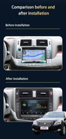 Gerllish Android Radio de coche Multimedia reproductor de vídeo automático para Toyota Crown Royal salon 2007-2011 navegación GPS ESTÉREO