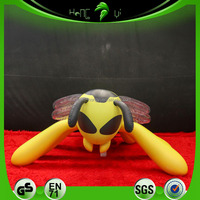 Jouet gonflable personnalisé en forme d'abeille, personnage d'abeille réaliste gonflable pour collection