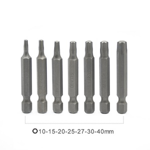 Tournevis Torx de sécurité en acier avec embout magnétique, embouts de perçage chromés personnalisables - T6-T20, qualité industrielle, support OEM - Product Image 5