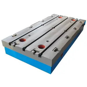 Customized Durable Cast Iron Work Platform Cast Iron Surface Plate With Bevelled Slots