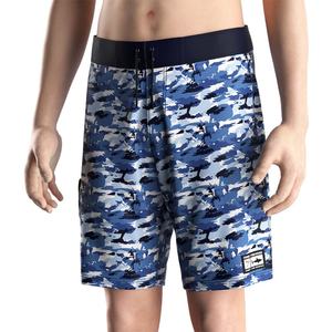 Shorts de pêche à séchage rapide avec protection UV, extensibles dans 4 directions, confort toute la journée, camouflage bleu - Product Image 5