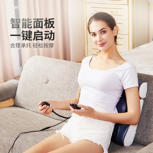 ElectricHeat Therapy Massage Pillow For Neck Waist Back Relief With USB Power Blue Color - Product Image 4