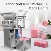 Machine d'emballage verticale automatique VFFS pour adoucissant textile en sachet, équipement de remplissage et de scellage pour liquides et conditionneurs de linge