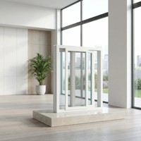 Окно раздвижное Hoffen Pro 150x110 см, ПВХ, с сеткой от комаров из стекловолокна, звукоизоляционное, водонепроницаемое, теплоизоляционное, энергосберегающее
