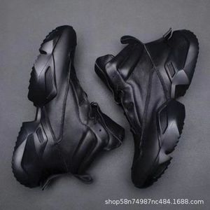 Botas Martin de Cuero Genuino para Hombre, Botas de Tobillo con Cordones, Zapatos Casuales con Suela de Goma Antideslizante, Moda Urbana - Product Image 3