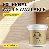 Peinture texturée effet terre battue, type sable fin, perméable à l'humidité, lavable, résistante aux rayures, pour mur d'accentuation domestique