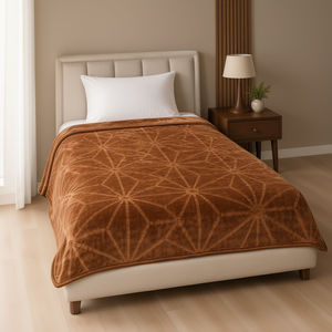 Luxury <b>Knitted</b> 100% Polyester Mink <b>Blanket</b> 1 KG 286 GSM Soft Warm Winter Bedding 150x220 CM Raschel Carton Pack - Product Image 1