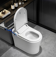 Toilette intelligente en céramique de haute qualité avec chasse d'eau à jet de siphon et filigrane