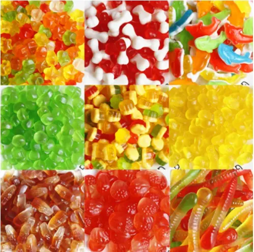 Goedkope Custom Candy Groothandelaren Heerlijke Halal Sweets Jelly Fruit Speelgoed Vegan Gummies Snoep
