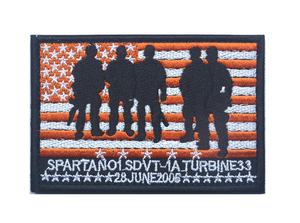 Team 10-Parche Bordado de Hierro para Sombreros, Insignia de Bombero de Acción de Ala Roja, Escalera de 43, 1, 2, 1, 2, 3 - Product Image 2