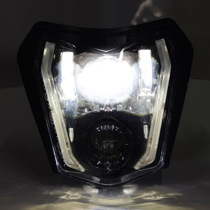 Phare à LED blanc Halo Hi/Lo Beam pour <span class=keywords><strong>KTM</strong></span> Enduro EXC <span class=keywords><strong>F</strong></span> XCW <span class=keywords><strong>SX</strong></span> 125 250 <span class=keywords><strong>350</strong></span> 450 500 SMC-R - Product Image 4