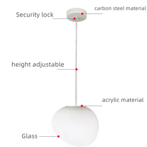 Zeal Lighting, luz colgante de bola de cristal moderna, luz colgante lineal colgante para escalera, Villa, oficina en casa - Product Image 3