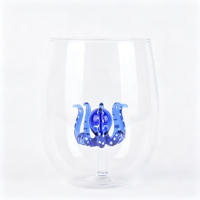 Verre à shot créatif en forme de pieuvre 3D, design moderne, haute qualité, transparent, réutilisable, 300 ml, passe au lave-vaisselle, pour fêtes, bars, restaurants