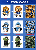 Jouets en peluche pour enfants, cadeaux d'anniversaire, animaux en peluche, poupées en peluche, vente en gros, peluches mignonnes de dessins animés, rembourrage en coton PP
