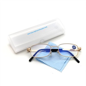 Gafas de Lectura Anti-Luz Azul Noble Gentleman <span class=keywords><strong>para</strong></span> Hombre, Diseño de Montura Recta, <span class=keywords><strong>Lentes</strong></span> Transparentes, Colores Dorado/Negro/Transparente - Product Image 2
