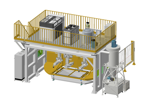 Célula de corte por chorro de agua <span class=keywords><strong>BBET</strong></span>, robot aéreo completamente cerrado con mesa giratoria CNC - Product Image 4