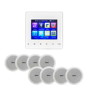 MP3 Audio Player Amplifier Smart Home Background Music System In Wall Amplifier With Ceiling Speaker Kit