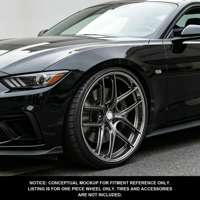 Geruida Neue Glänzende Gunmetal Polierte Fünfspeichen-Schmiedefelgen aus 6061 T6 Aluminium 12000T TÜV JWL S4-00092 18-24 Zoll Maßanfertigung