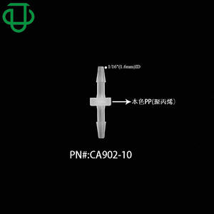 Conexiones de Tubería de Plástico de Doble Vía Rectas Cuadradas Nuevas de Alta Calidad, Accesorios de Tubería de Fluido de Diámetro Igual de PP/PVDF, Plástico Médico al por Mayor - Product Image 5