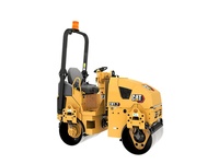 Nouvelle Rouleuse Vibrante à Double Tambour CAT CB1.7 CB1.8 Mini Hydrostatique 2RM pour routes municipales en asphalte avec roues en acier et caoutchouc