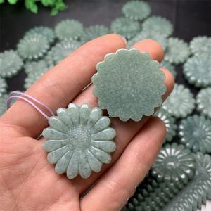 25 मिमी 30 मिमी 38 मिमी प्राकृतिक जेडिइट फिलिपिइन पीले फाइपिनो सूर्य जेड हार हार - Product Image 4