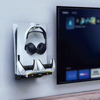 Base de charge murale multifonctionnelle pour manette PS5 d'origine avec indicateur de charge, kit de montage mural pour PS5
