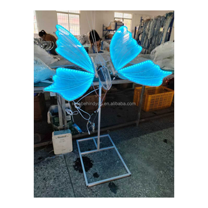 Décoration de <span class=keywords><strong>mariage</strong></span> avec papillons LED, accessoires de scène en métal et acrylique pour les cérémonies, les salles et les fêtes - Product Image 5