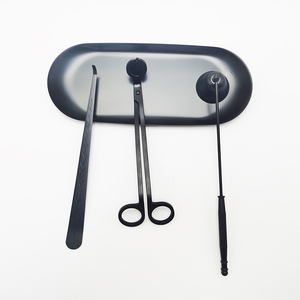 Juego de accesorios para el cuidado de la mecha, Set de <span class=keywords><strong>tijeras</strong></span> de vela negras, cortador de mecha, venta al por mayor - Product Image 6