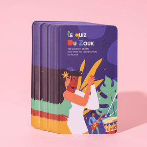 Offre Spéciale : Jeu de Cartes de <span class=keywords><strong>Quiz</strong></span> Musical Personnalisé – Écologique, Impression de Haute Qualité, Fabrication OEM/ODM pour Activités de Fête - Product Image 4