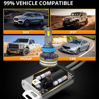 Luces LED H4 de Alta Potencia para Auto, Marca IKAS, Focos LED H4 H7 H11 9005 9006, Faros Delanteros LED de 130W 30000LM