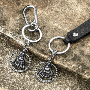 Llavero Metálico Vintage y único de Aleación de Zinc, Redondo, Hecho a Mano, para Guardar Llaves, Accesorio Decorativo - Product Image 1