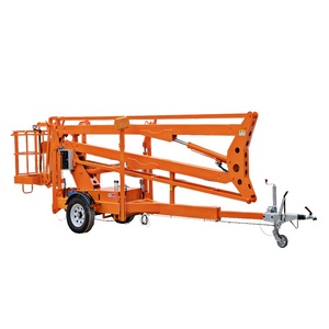 Nacelle élévatrice télescopique montée sur <span class=keywords><strong>remorque</strong></span> de traction de 40 pieds et 3 tonnes - Product Image 5