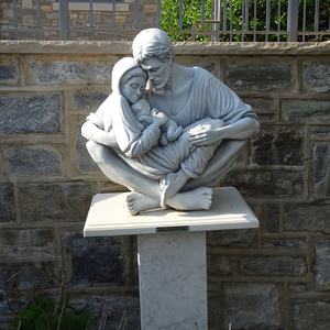 D & Z Art Group Estatua tallada <span class=keywords><strong>a</strong></span> mano de tamaño real de mármol blanco natural <span class=keywords><strong>Jesucristo</strong></span> el Redentor para la decoración al aire libre de la Iglesia - Product Image 5