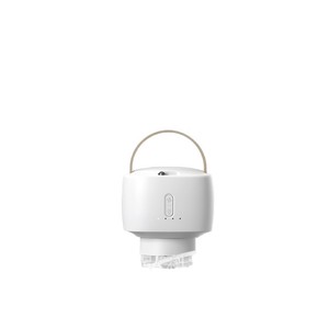 Mini Ventilador de Techo Portátil con Luz LED, Iluminación para Camping y Exteriores, Motor sin Escobillas, Color Blanco y Negro, F510, Duración de la Batería de 3-6 Horas - Product Image 1