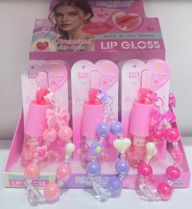 Brillo Labial con Efecto Espejo y Doble Hidratación, con Diseño de Pulsera y Colgante Adorable, para un Acabado Luminoso y Realce del Tono de Piel - Product Image 4