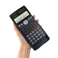 Calculatrice scientifique à grand écran, alimentée par piles, prix avantageux, pour les tests scolaires, en plastique, CTIFREE FX-991 MS