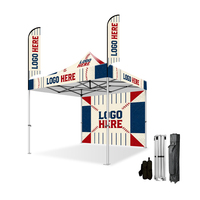 Tente pliante robuste 5x5m la plus résistante, imperméable, pour publicité extérieure, avec logo personnalisé imprimé et sacs à roulettes