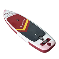Planche de paddle gonflable tout usage avec pagaie en aluminium réglable et pompe pour rivière, lac et océan