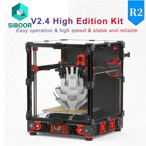 Siboor CNVORON 2.4 DIY 3D طابعة 350*350*350mm الطارد بيليه البثق 3D آلة طباعة 3D طابعة