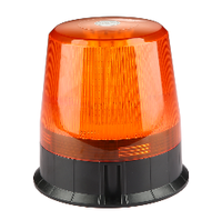 12-24V Flache LED-Rundumleuchte 30W Rotierende Blinkende Notfall-Warnleuchte mit Magnet für LKW und PKW