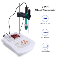 PHS-3C 2 en 1 testeur de PH analyseur de qualité de l'eau compteur d'acidité d'étalonnage automatique de bureau pour piscine d'aquarium de peau de laboratoire