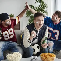 Rouleau d'autocollants personnalisés sur le thème du football, cadeau promotionnel pour les fans de football, décoration pour ordinateur portable, coque de téléphone, bouteille d'eau, 500 pièces