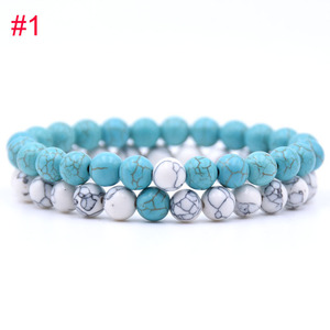 Wholesale Long Distance Couples Matching Relationship Howlite Sets Beaded <strong>Bracelets</strong> Promotional Gift <strong>Yin</strong> <strong>Yang</strong> <strong>Bracelet</strong> - Product Image 3
