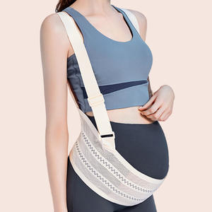 Cinturón abdominal para mujeres embarazadas Segundo <span class=keywords><strong>trimestre</strong></span> <span class=keywords><strong>Embarazo</strong></span> Soporte lumbar Transpirable Poliéster Algodón Profesional - Product Image 6