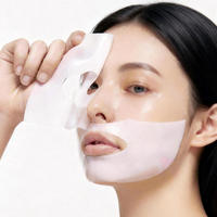 Masque facial en bio-cellulose de collagène réel, hydratation, éclat des pores, raffermissement, hyaluronate de sodium, marque privée OEM coréenne